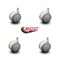 Service Caster 2.375" Gray Soft Wheel Grip Ring Office Chair Casters  SCC, PK4 SCC-GR02S60-TPR-GRY-716-4 - alternate 2
